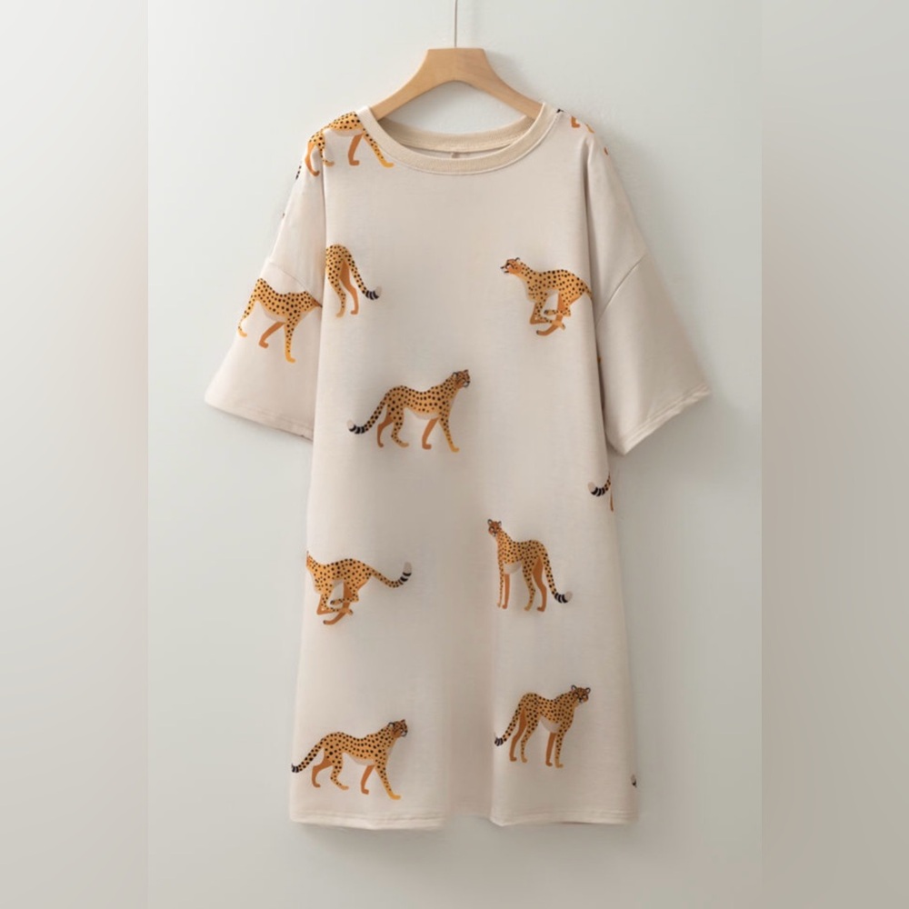 Plus size women’s T-shirt dress